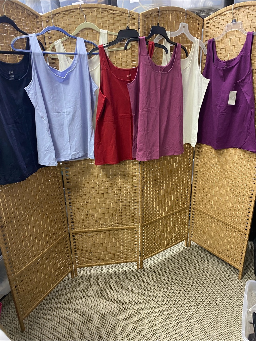 J.Jill Mixed Color Scoop Neck Tank Tops - Multipack